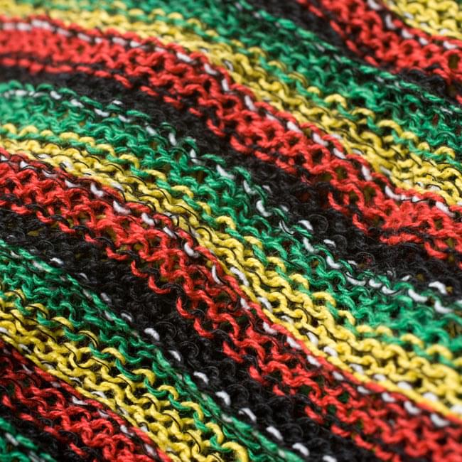 何通りも楽しめる!魔法のスヌード 【ラスタ】 3 - 生地をアップにしてみました。