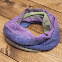 ネパールのカラフルタイダイ グラデーションターバン-ヘアバンド - サブ3