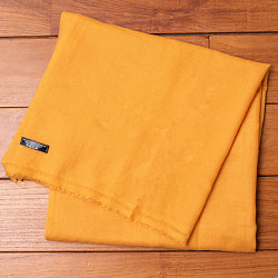 パシュミナ　カシミア100% 大判手織りストール - マンダリン - サブ4