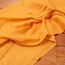 パシュミナ　カシミア100% 大判手織りストール - マンダリン - サブ5