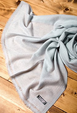 パシュミナ　カシミア100% 大判手織りストール - シュネー - サブ5