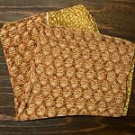 オールドサリーのスカーフ 約105cm×約105cm 【ブラウン系】の商品写真