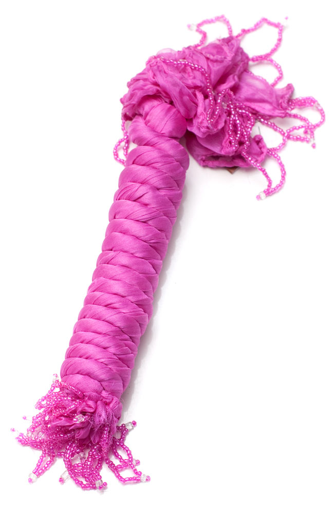 インドの薄ショール クリンクル ドゥパッタ - ピンクの写真