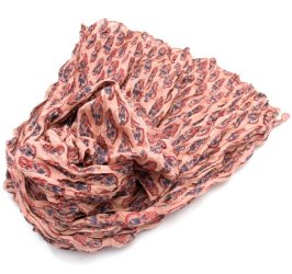 (ウッドブロック)インドのクリンクルストール - 退紅色の商品写真