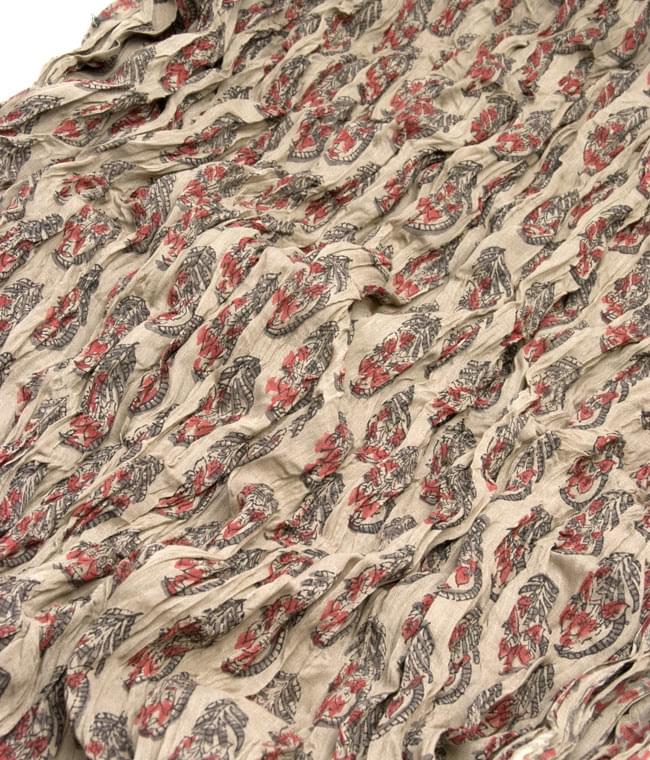 (ウッドブロック)インドのクリンクルストール - グレー 2 - 幅もあるので、使い勝手が良いです。