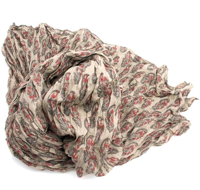 (ウッドブロック)インドのクリンクルストール - グレーの写真