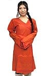 ネパール民族衣装風コート[オレンジ]の商品写真