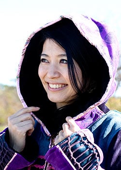 ベルベット生地のパッチワーク・トライバルコート - サブ5