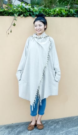 たっぷりフリンジのコットンジャケット - サブ3