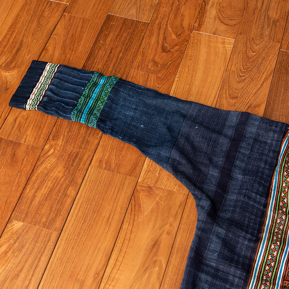 一点物】黒モン族の藍染刺繍ジャケット の通販[送料無料