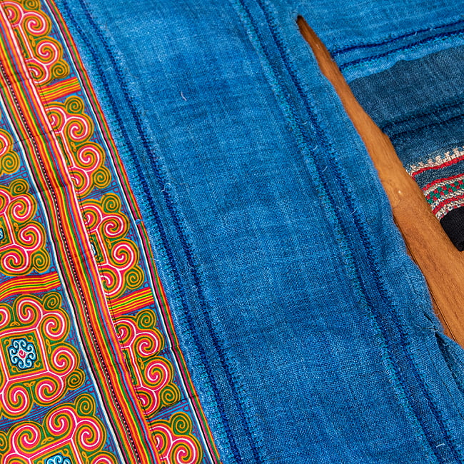 【一点物】黒モン族の藍染刺繍ジャケット 14 - 刺繍が素敵です