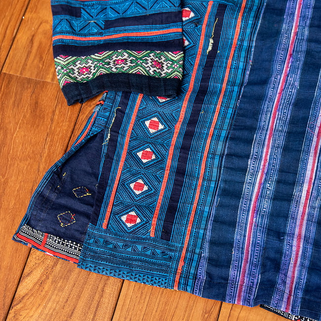 【一点物】黒モン族の藍染刺繍ジャケット 14 - 刺繍が素敵です
