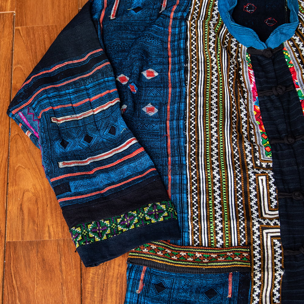 一点物】黒モン族の藍染刺繍ジャケット の通販[送料無料] - TIRAKITA.COM