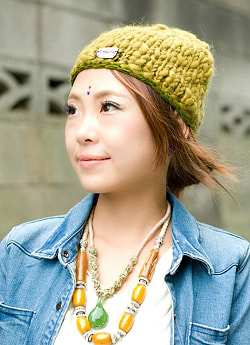 もこもこニット帽-フリース付き　【シンプルプレーン】 - サブ2