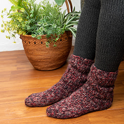 足元を優しく彩る マナリの靴下 - MIX - サブ3