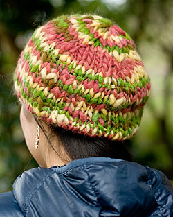 もこもこニット帽-フリース付き　【ミックス】 - サブ2