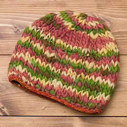 もこもこニット帽-フリース付き　【ミックス】 - サブ3