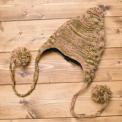 耳あて付きウールンニット帽 - サブ4