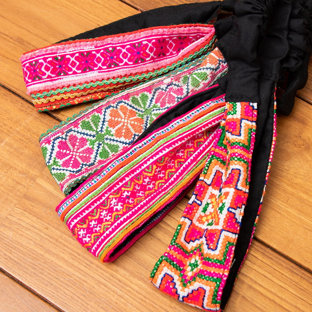 タイHmong Tribal モン族　エスニックハンドメイド　ビンテージ　刺繍