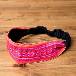 モン族の手作りカラフル刺繍ヘアバンド【1点アソート】 - サブ5