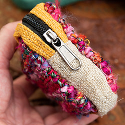 【5色展開】ヘンプとリサイクルシルクのポーチ - サブ4