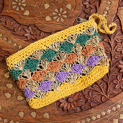 【6色展開】ヒマラヤの野生ヘンプとコットンの小物ポーチ  - サブ2