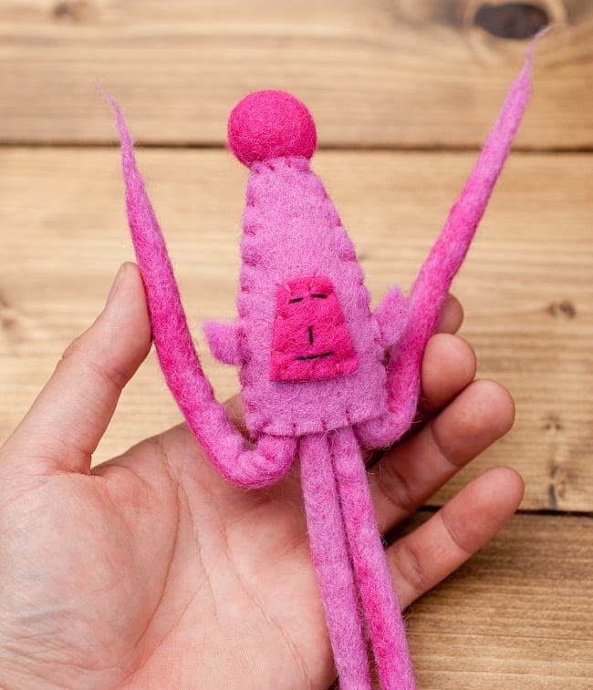 ニヒルないか? - パープル 4 - やわらかいフェルト素材です