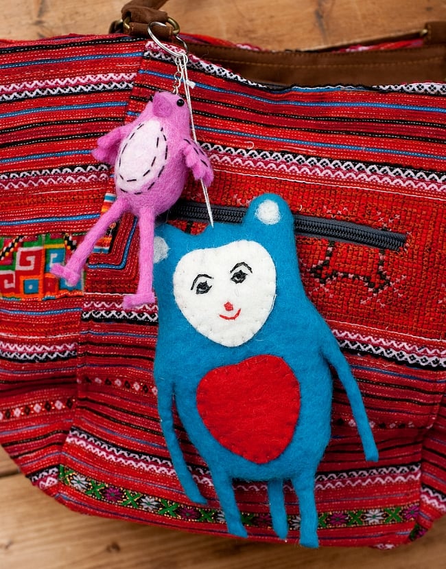 大きな愛の持ち主ネズモン - ピンク 7 - 鞄に付けても素敵です！