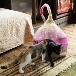 ネパールフェルトのしっぽ付きキャットハウス　猫ハウス - サブ3