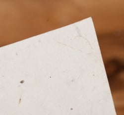 ロクタ紙 手漉き 無地 ブランク名刺 50枚くらいセット - サブ5