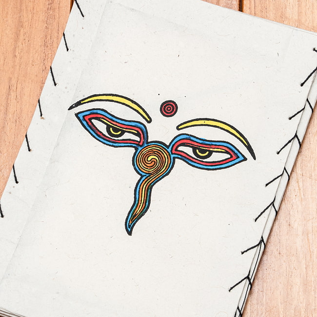 ロクタ紙ブッダアイ柄ランプシェード(4面タイプ)の選択用写真