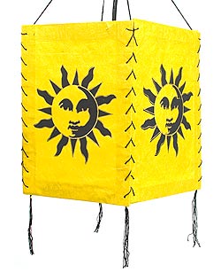 ロクタ紙ランプシェード【スーリヤ】（4面タイプ） - サブ2