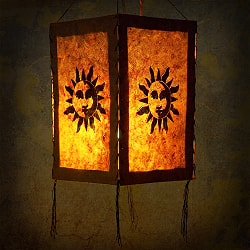 ロクタ紙ランプシェード【スーリヤ】（4面タイプ） - サブ4