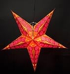 [インドクオリティ]星型ランプシェード - 花の商品写真