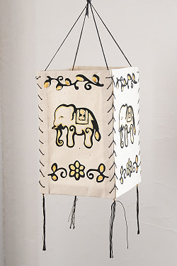 ロクタ紙ランプシェード【象】（4面タイプ） - サブ4