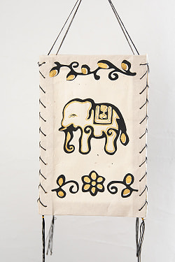 ロクタ紙ランプシェード【象】（4面タイプ） - サブ5