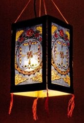 [大感謝祭セール]ロクタ紙 -四面ランプシェード