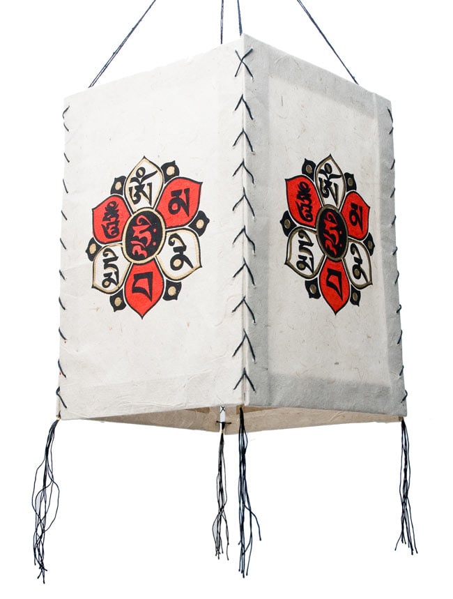 ロクタ紙 -四面ランプシェード 2 - 吊るすだけでもオシャレです。