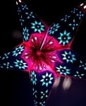 〔インドクオリティ〕星型ランプシェード - ピンク×青の商品写真