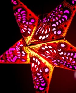 星型ランプシェード〔インドクオリティ〕【アソート】 - サブ2