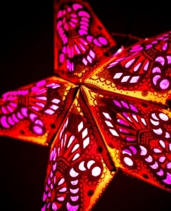 星型ランプシェード〔インドクオリティ〕【アソート】 - サブ3