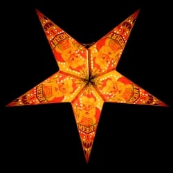 星型ランプシェード〔インドクオリティ〕 - メリクリあけおめサンタ - サブ3