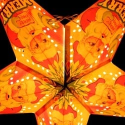 星型ランプシェード〔インドクオリティ〕 - メリクリあけおめサンタ - サブ4