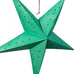 星型ランプシェード〔インドクオリティ〕 - グリーン - サブ2