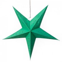 星型ランプシェード〔インドクオリティ〕 - グリーン