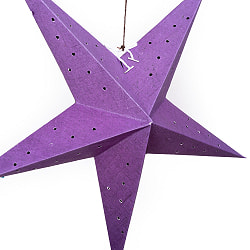 星型ランプシェード〔インドクオリティ〕 - パープル - サブ2