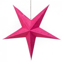 星型ランプシェード〔インドクオリティ〕 - ピンク