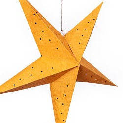 星型ランプシェード〔インドクオリティ〕 - オレンジ - サブ2