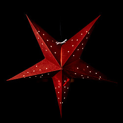 星型ランプシェード〔インドクオリティ〕 - 赤茶 - サブ3