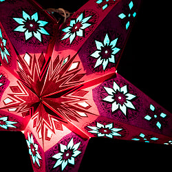 星型ランプシェード〔インドクオリティ〕 - ピンク - サブ3